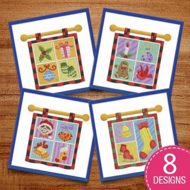 Picture of Christmas Patchworks Embroidery Design Pack