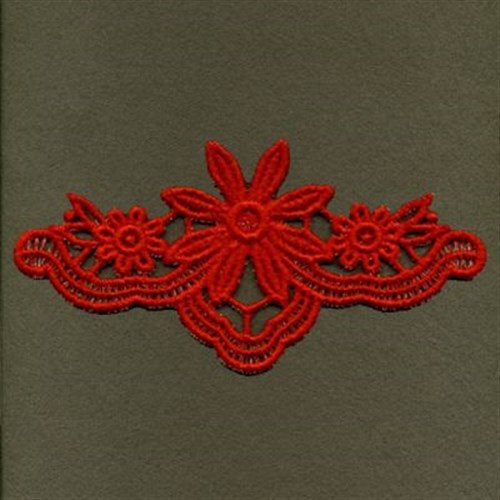 FSL Heirloom Red Flowers Machine Embroidery Design