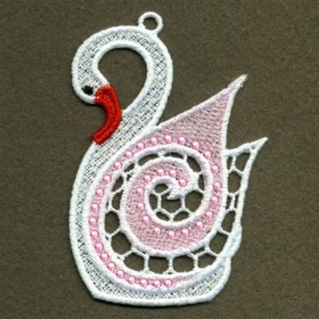 Picture of FSL Swirly Swan Machine Embroidery Design