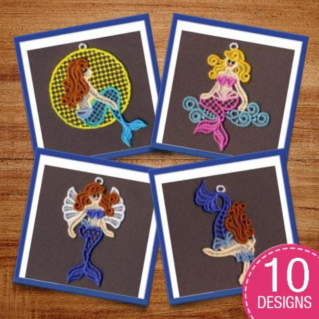 Picture of FSL Little Mermaid Embroidery Design Pack
