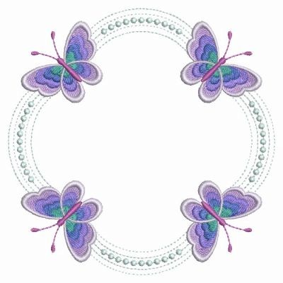 Gradient Butterfly Quilts 3 Machine Embroidery Design