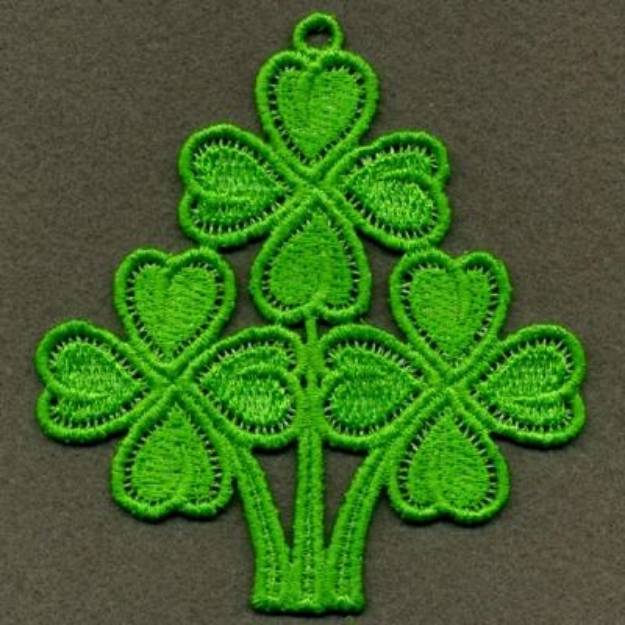 Picture of FSL Four Leaf Clover Machine Embroidery Design