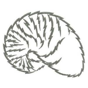 Picture of Seashell Silhouettes Machine Embroidery Design