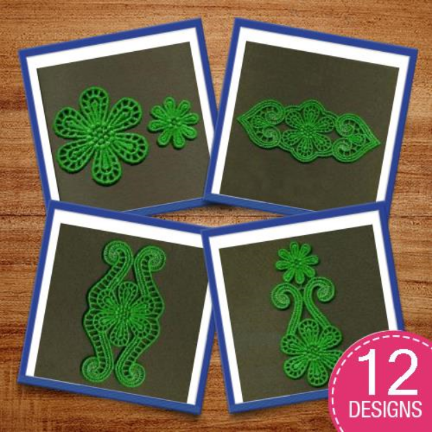 Picture of FSL Flower Lace 5 Embroidery Design Pack