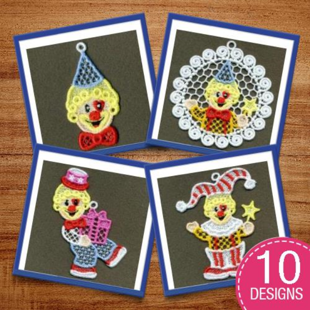 Picture of FSL Clown Embroidery Design Pack