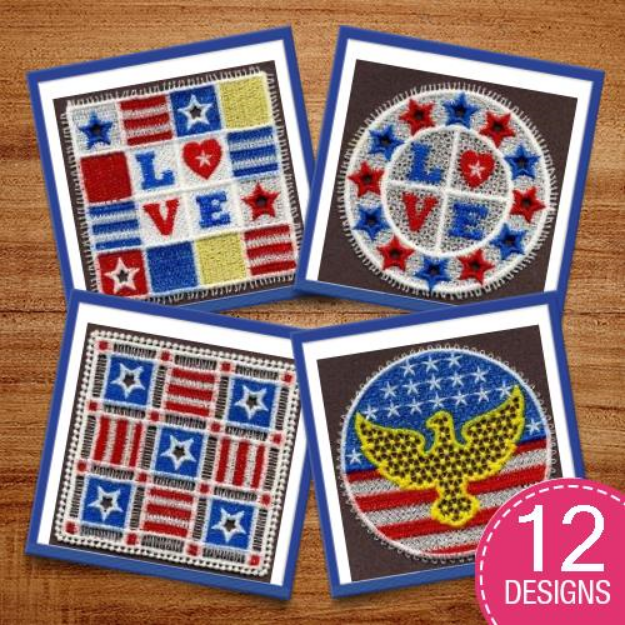 Picture of FSL Patriotic Doily Embroidery Design Pack