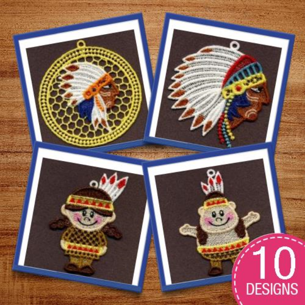 Picture of FSL American Indian Embroidery Design Pack