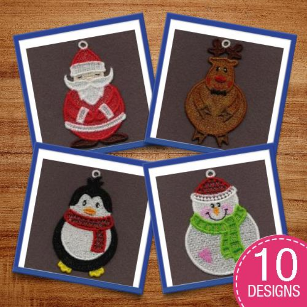 Picture of FSL Christmas Friends Embroidery Design Pack