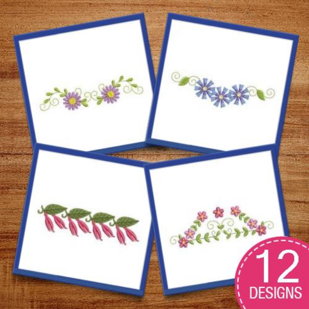 Picture of Flower Borders 2 Embroidery Design Pack