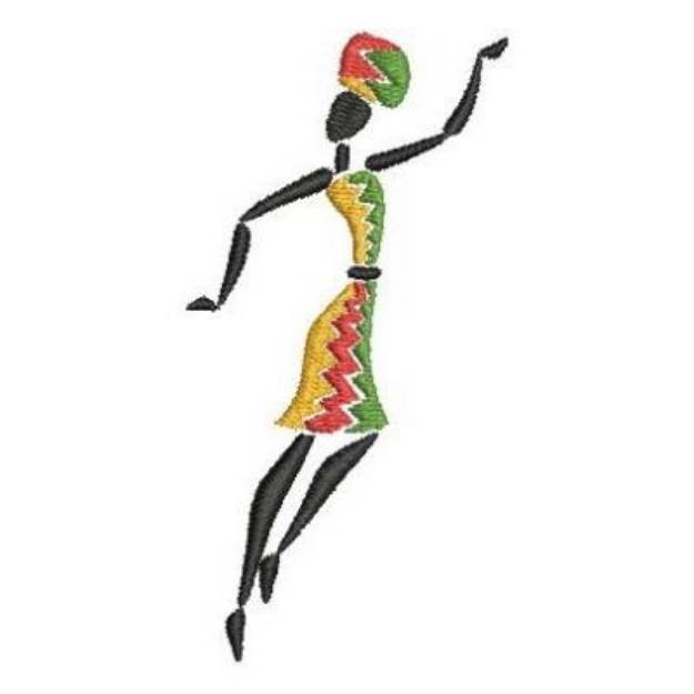 Picture of African Silhouette Machine Embroidery Design