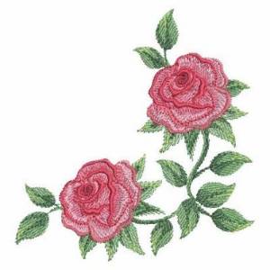 Picture of Watercolor Roses Machine Embroidery Design
