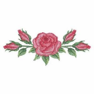 Picture of Red Roses Machine Embroidery Design