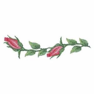 Picture of Rose Buds Machine Embroidery Design