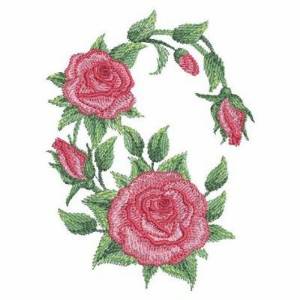 Picture of Red Roses Machine Embroidery Design