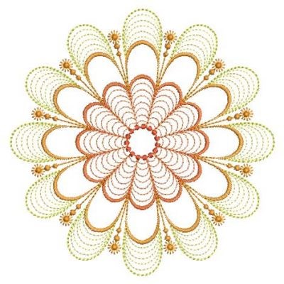 Quilt Spiral Machine Embroidery Design