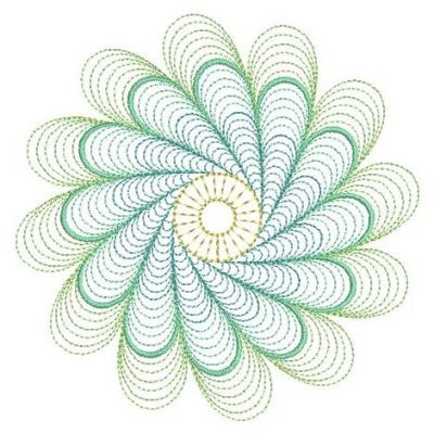 Quilt Spiral Machine Embroidery Design