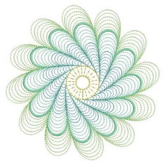 Picture of Quilt Spiral Machine Embroidery Design