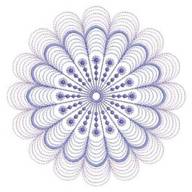 Picture of Quilt Spiral Machine Embroidery Design