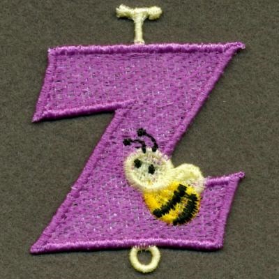 FSL Bear Alphabet Z Machine Embroidery Design