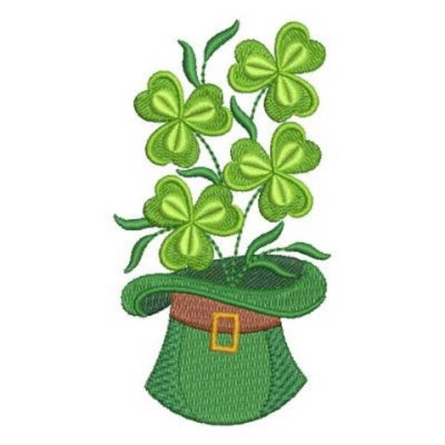 Picture of Shamrock Hat Machine Embroidery Design