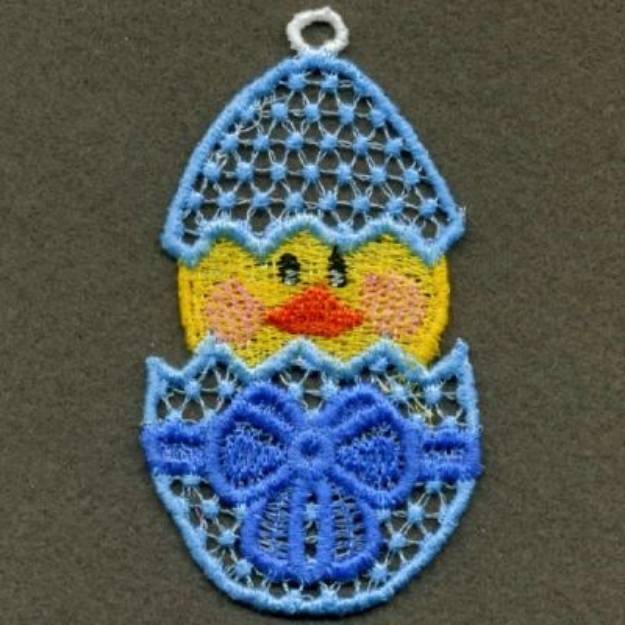 Picture of FSL Hatching Chick Machine Embroidery Design