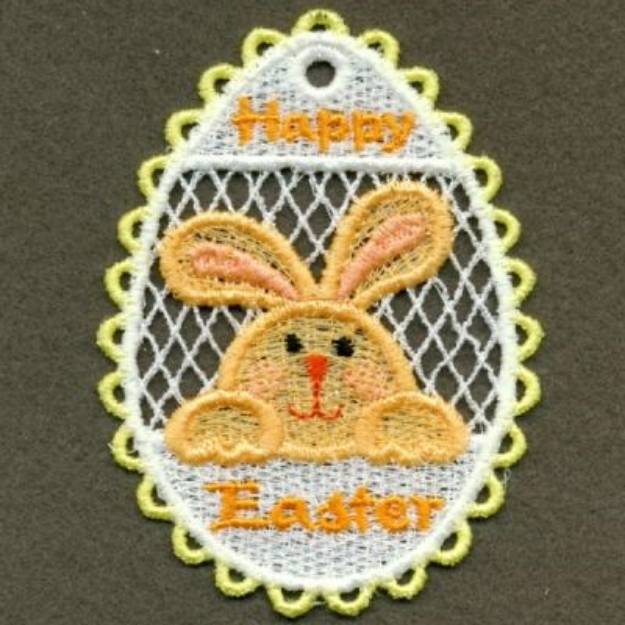 Picture of FSL Happy Easter Machine Embroidery Design