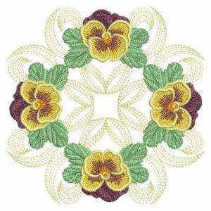 Picture of Pansy Ring Machine Embroidery Design