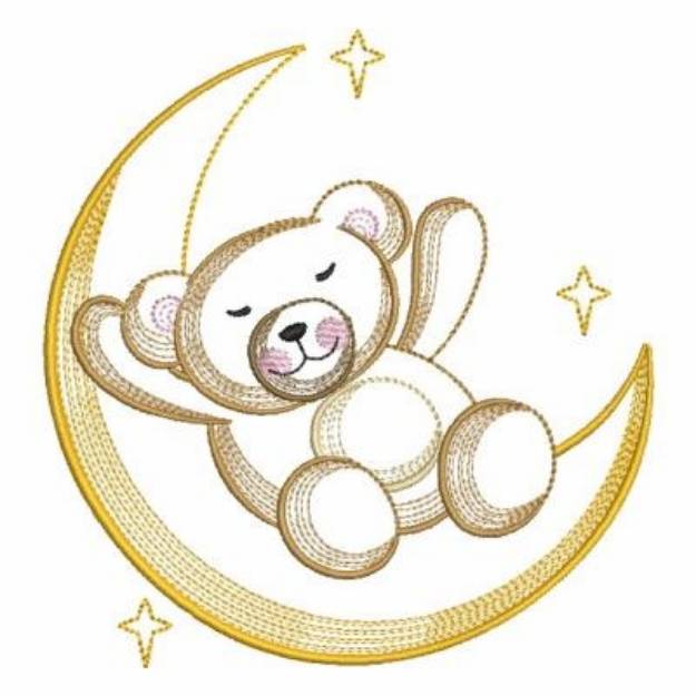 Picture of Sleepy Bear Machine Embroidery Design