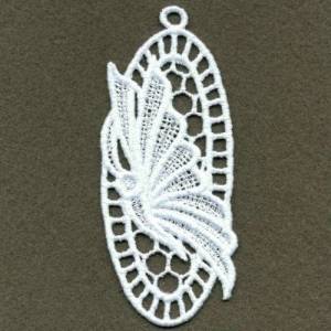 Picture of FSL Butterfly Oval Bookmark Machine Embroidery Design
