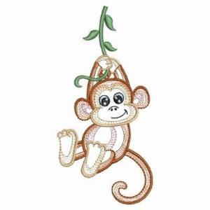 Picture of Swinging Monkey Machine Embroidery Design