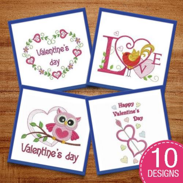 Picture of Happy Valentines Day Embroidery Design Pack