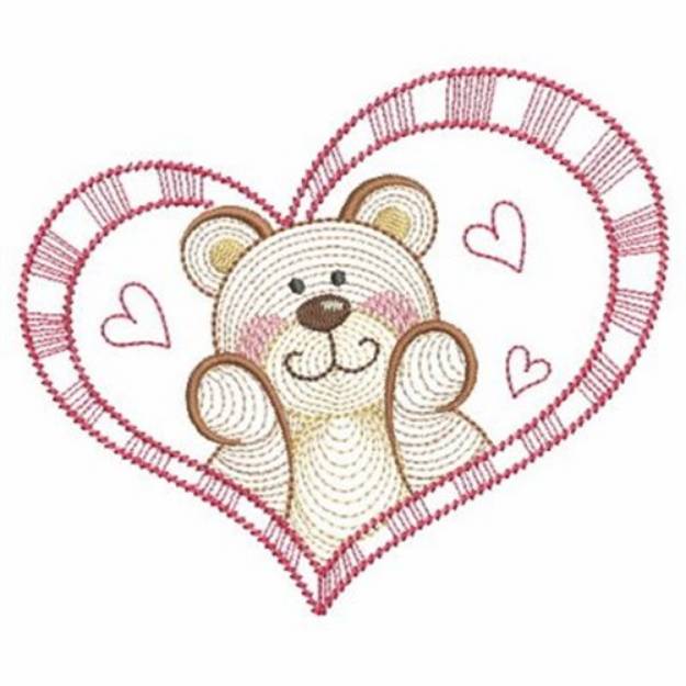 Picture of Love Bear Machine Embroidery Design