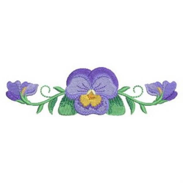 Picture of Pansy Machine Embroidery Design