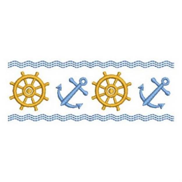 Picture of Nautical Border Machine Embroidery Design