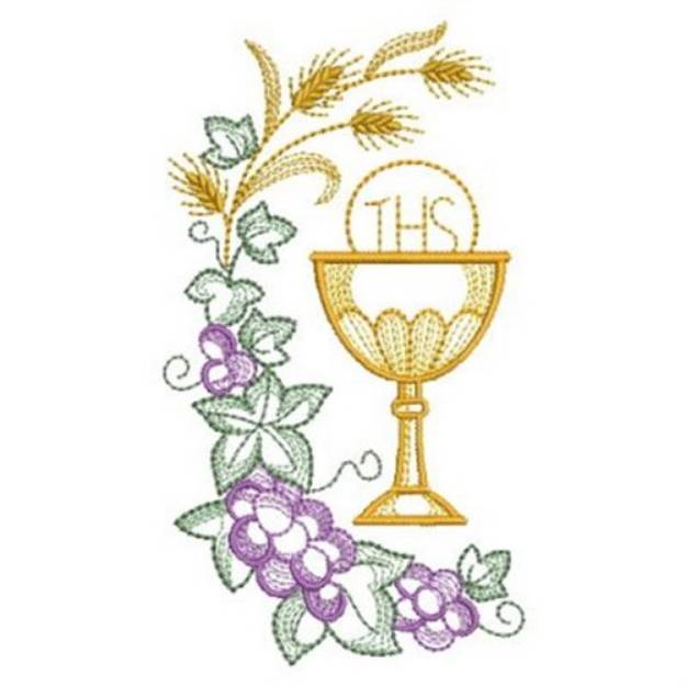 Picture of Communion Cup Machine Embroidery Design