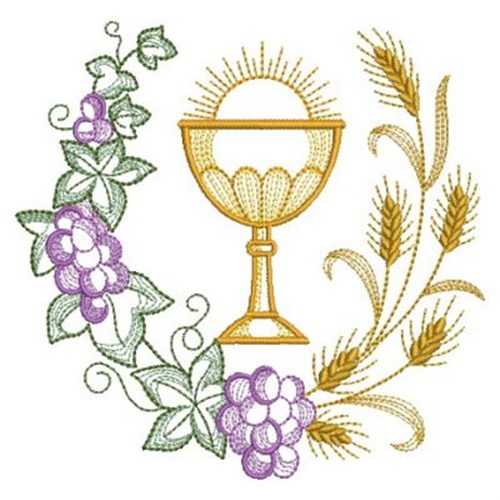 Holy Communion Machine Embroidery Design