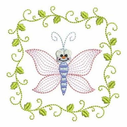 Spring Butterlfy Machine Embroidery Design