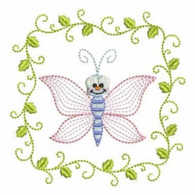 Picture of Spring Butterlfy Machine Embroidery Design