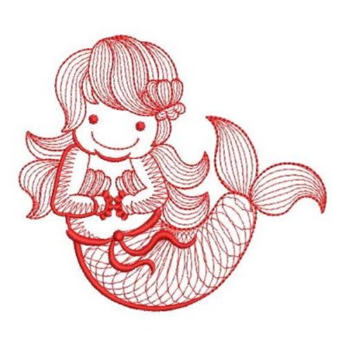Redowrk Little Mermaid Machine Embroidery Design