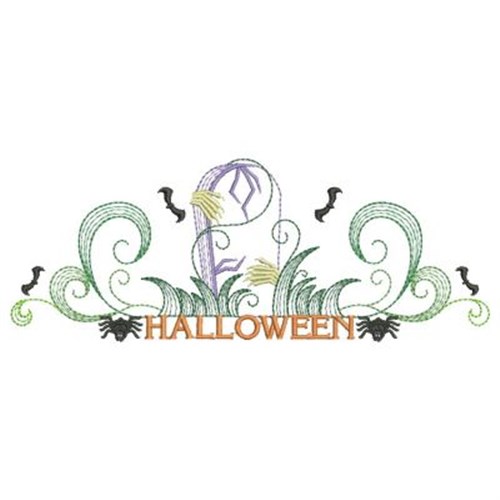 Halloween Tombstone Machine Embroidery Design