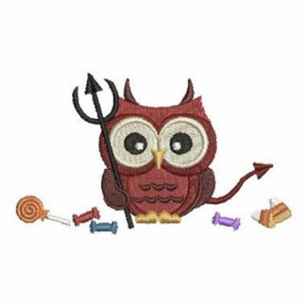 Picture of Devil Owl Machine Embroidery Design