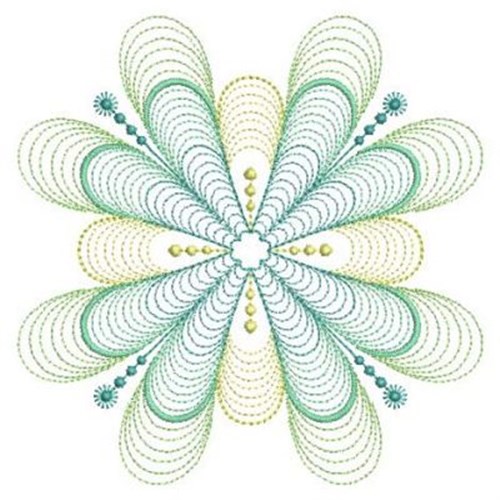 Rippled Quilt Machine Embroidery Design