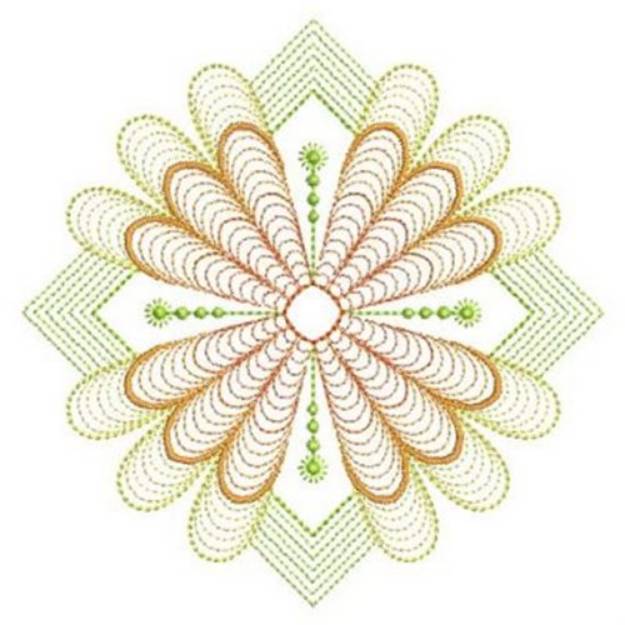 Picture of Ripple Quilt Decor Machine Embroidery Design