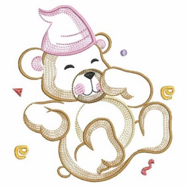 Picture of Birthday Teddy Machine Embroidery Design