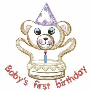 Picture of Babys First Birthday Machine Embroidery Design