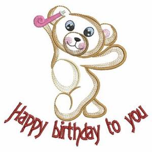 Picture of Happy Birthday To You Machine Embroidery Design
