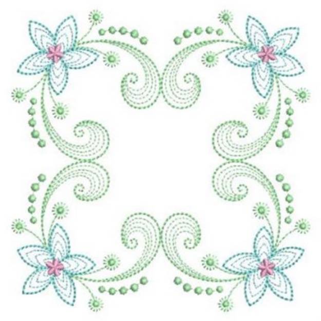 Picture of Rippled Flower Quilt Machine Embroidery Design