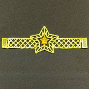 Picture of FSL Star Napkin Ring Machine Embroidery Design