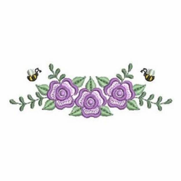 Picture of Heirloom Roses Machine Embroidery Design