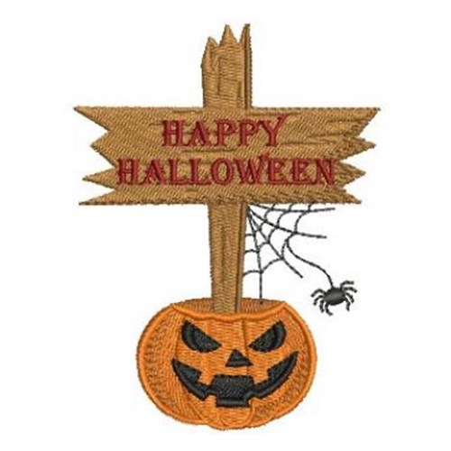 Halloween Pumpkin Machine Embroidery Design